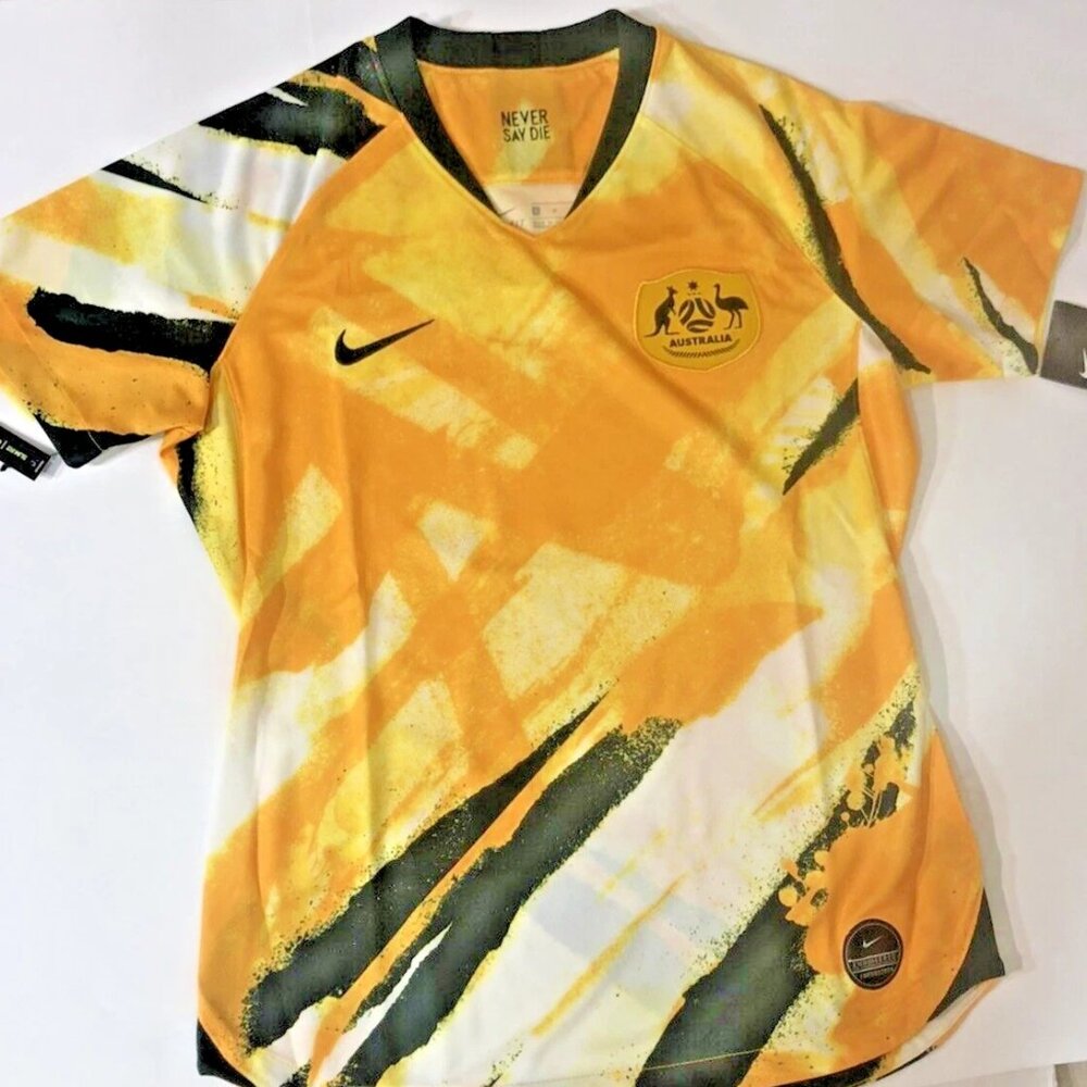 Nike 2019 Australia Stadium Home Women's Soccer Jersey AJ4388-397 Sz XS, S, M, L